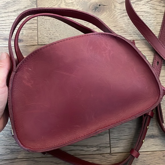 Madewell The Sydney Zip-Top Crossbody Bag NB208 BURGUNDY - Picture 7 of 7